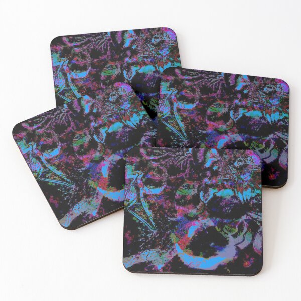 Item preview, A Garden in Mourning – Neon Gothic Floral Art designed and sold by BatNature.