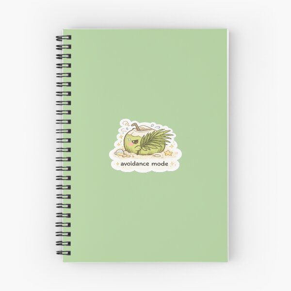 Item preview, Avoidance Mode Cute Coconut Sticker | Funny Introvert Tropical Kawaii Meme designed and sold by Qingtian814.