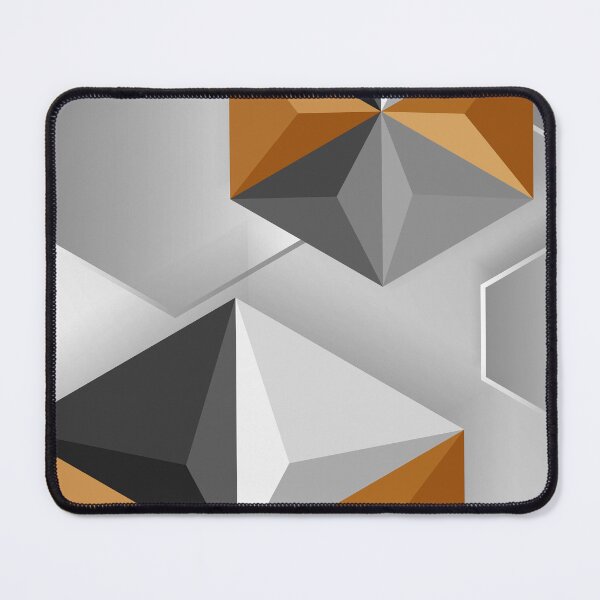 Item preview, Geometric Architectural Abstract In Caramel-Brown, Dove Gray  designed and sold by DEC02.