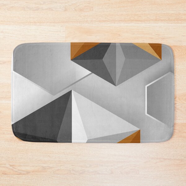 Item preview, Geometric Architectural Abstract In Caramel-Brown, Dove Gray  designed and sold by DEC02.
