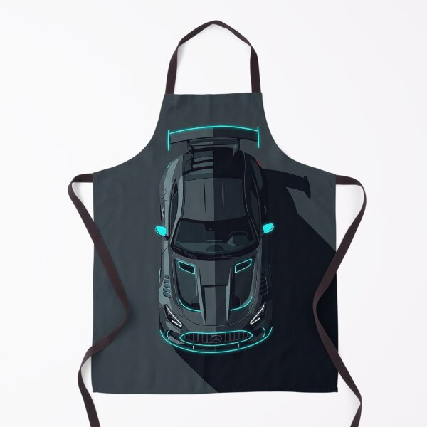 Item preview, Mercedes AMG GT Black Series Cyan Neon Top View Vector Illustration designed and sold by Motorline44.