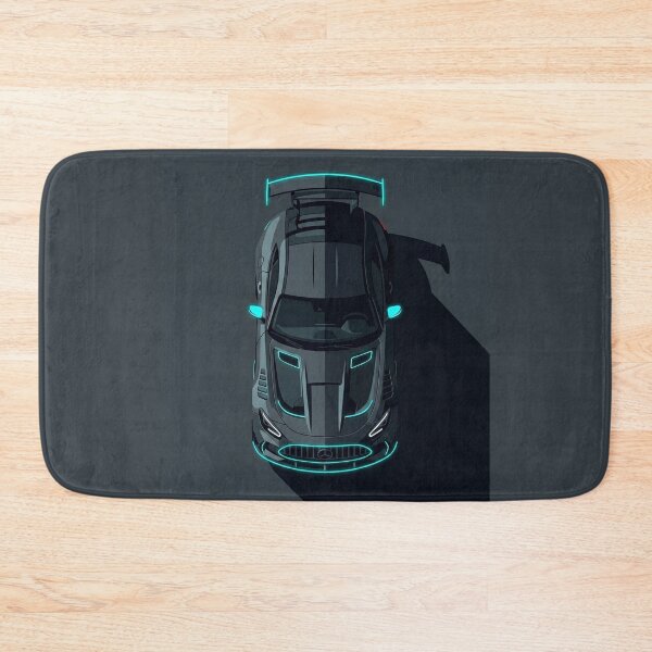 Item preview, Mercedes AMG GT Black Series Cyan Neon Top View Vector Illustration designed and sold by Motorline44.
