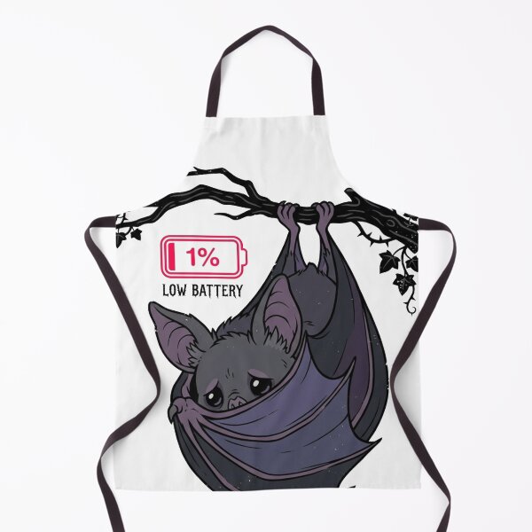 Item preview, Social Battery 1% Please Do Not Perceive Me Gothic Bat designed and sold by Retro Mood Co.