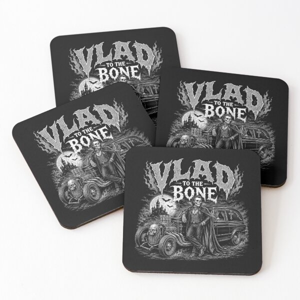Item preview, VLAD TO THE BONE – Graveyard Hot Rod - B&W CLASSIC VIBES designed and sold by WheelieGdArt.