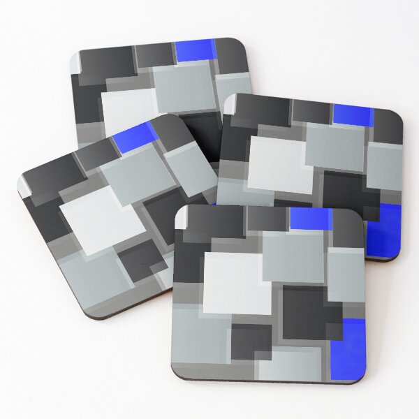 Item preview, Bold Blue, Sleek Gray, And Black Geometric Abstract designed and sold by DEC02.