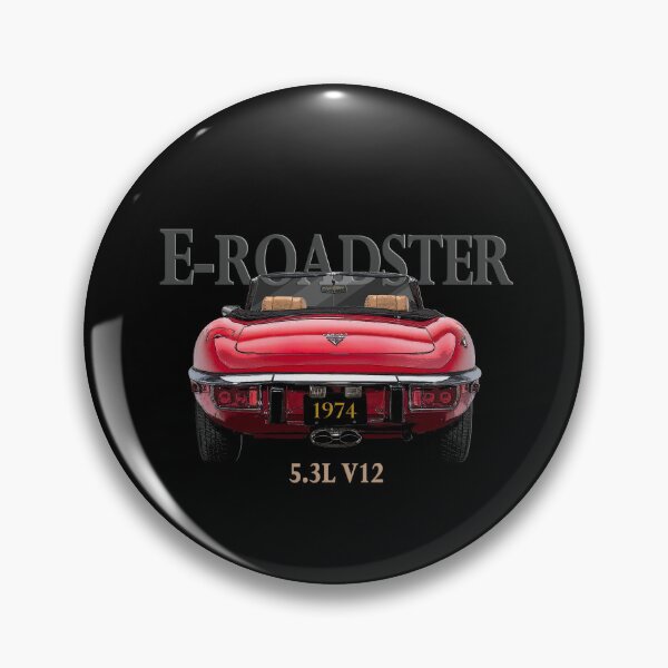 Item preview, VINTAGE 1974 E ROADSTER SPORTS CAR CONVERTIBLE, RED CAR ART designed and sold by classic car craze.