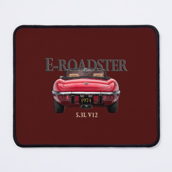 Item preview, VINTAGE 1974 E ROADSTER SPORTS CAR CONVERTIBLE, RED CAR ART designed and sold by classic car craze.