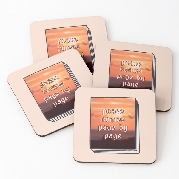 Item preview, peace comes by page by page for reading lovers designed and sold by MoTaraDesigns.