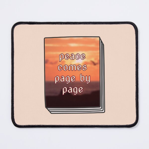Item preview, peace comes by page by page for reading lovers designed and sold by MoTaraDesigns.