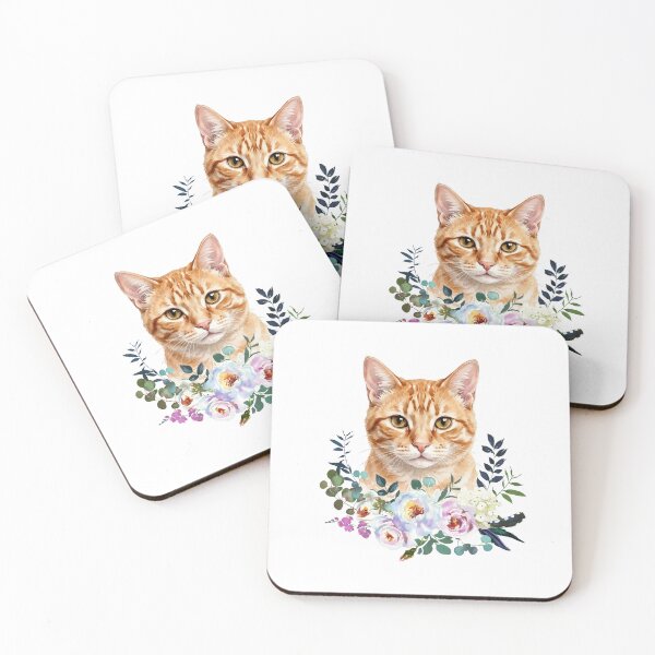 Item preview, Watercolor Ginger Cat designed and sold by Liededrom..