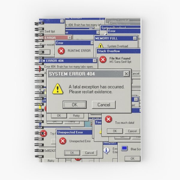Item preview, My Brain Has Too Many Tabs Open Retro Windows Error designed and sold by Retro Mood Co.