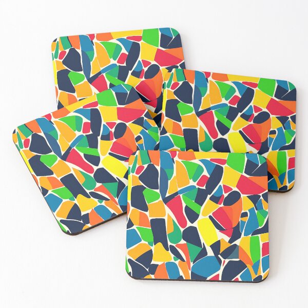 Item preview, Colorful Mosaic Inspired Scattered Abstract Art Designs Pattern designed and sold by DEC02.