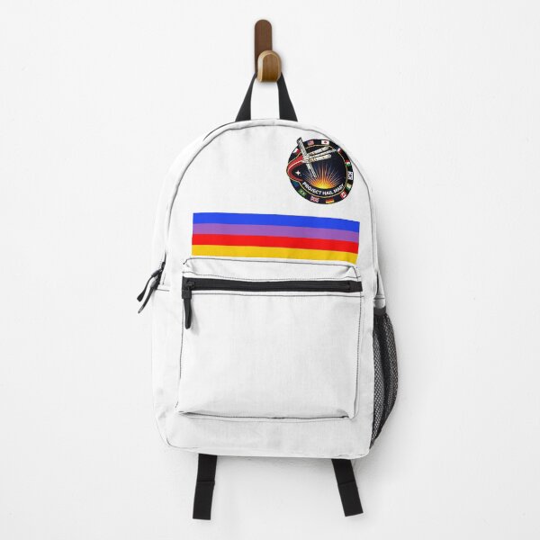 Item preview, Colour Stripes and Space Mission Patch on Ryland Grace's Polo Shirt in Project Hail Mary designed and sold by hesjustken.