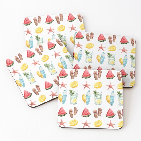 Item preview, Watercolor Summer Vibes Elements Sticker Pack designed and sold by jo-e-basta.