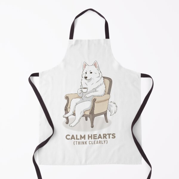 Item preview, Retro American Eskimo Dog Drinking Coffee designed and sold by COZY VINTAGE animal.