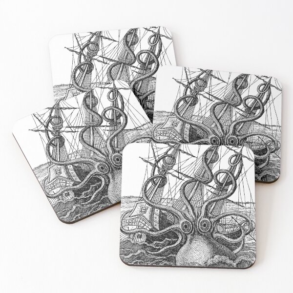 Item preview, Squid Attack! designed and sold by GrayHareCards.