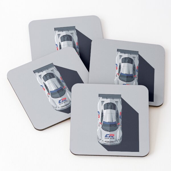 Item preview, Mercedes Benz CLK GTR Silver Arrow Top View Vector Illustration designed and sold by Motorline44.