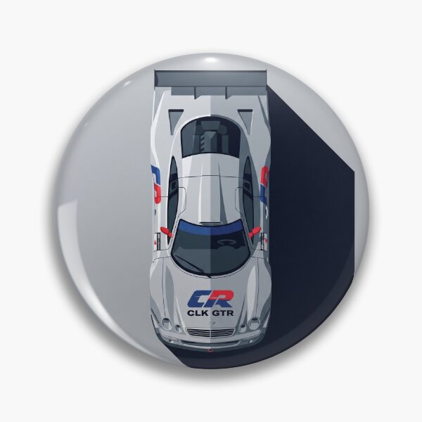 Item preview, Mercedes Benz CLK GTR Silver Arrow Top View Vector Illustration designed and sold by Motorline44.