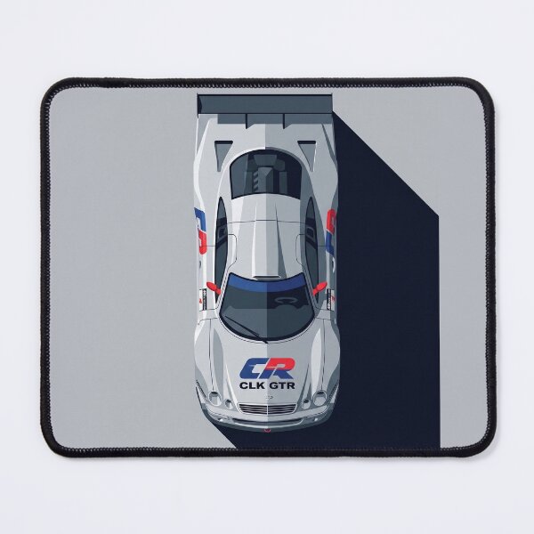Item preview, Mercedes Benz CLK GTR Silver Arrow Top View Vector Illustration designed and sold by Motorline44.