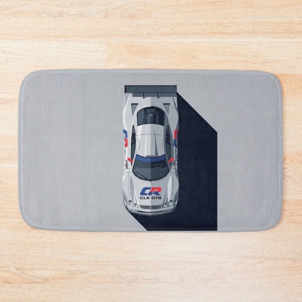Item preview, Mercedes Benz CLK GTR Silver Arrow Top View Vector Illustration designed and sold by Motorline44.