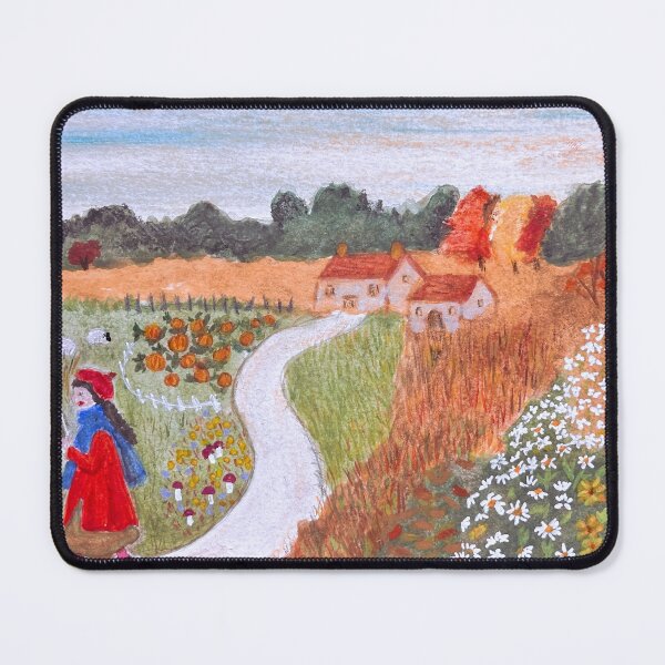 Item preview, Girl reading Autumn landscape designed and sold by RosaLL.