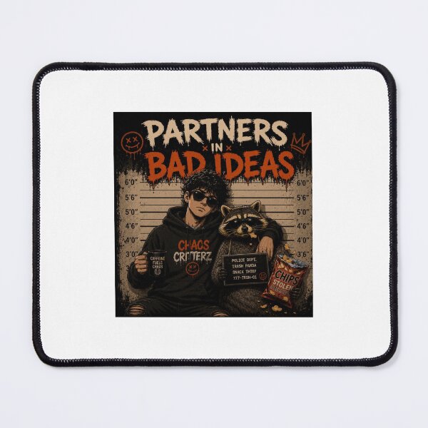 Item preview, Partners In Bad Ideas designed and sold by ChaosCritterz.