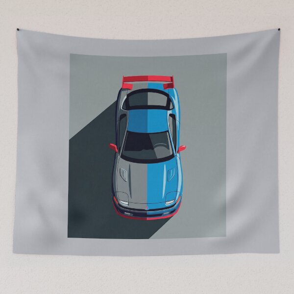 Item preview, Classic Mitsubishi 3000GT VR4 JDM Top View Vector Illustration designed and sold by Motorline44.