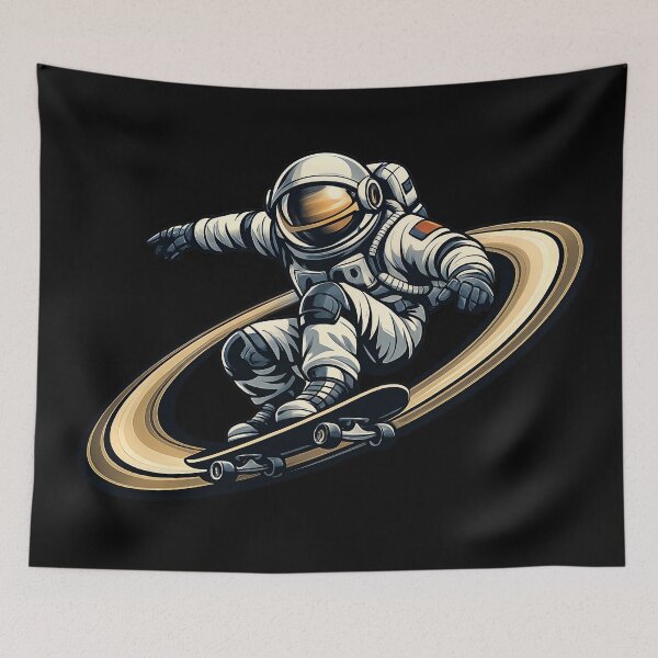 Item preview, Saturn Ring Skate Astronaut designed and sold by builtforyou.