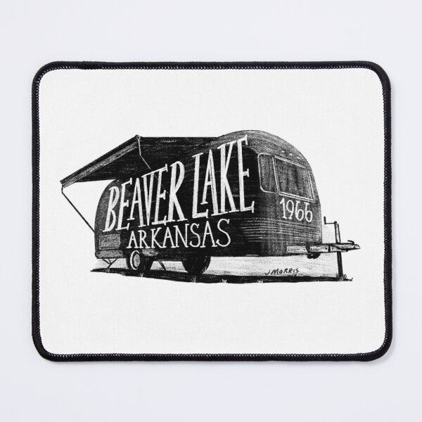 Item preview, Beaver Lake Arkansas Vintage Camper designed and sold by John Morris Illustration.