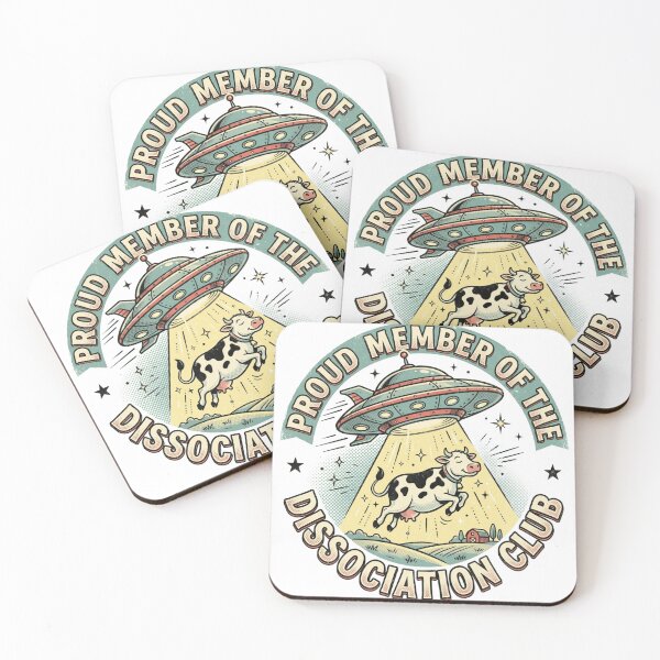 Item preview, Proud Member Of The Dissociation Club UFO Abduction designed and sold by Retro Mood Co.
