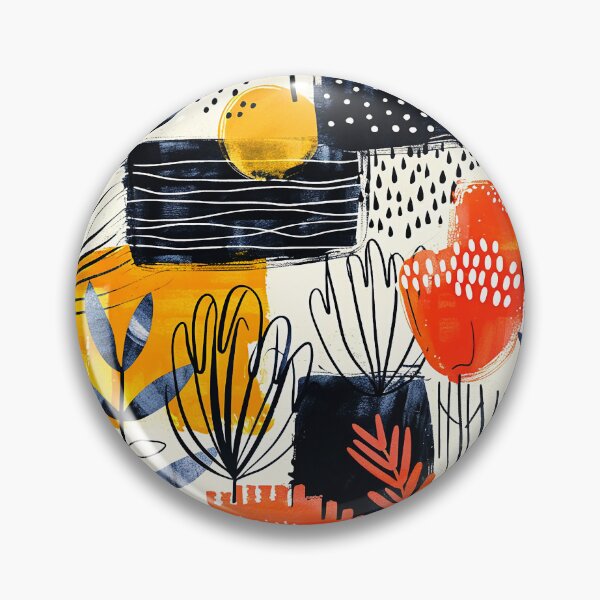 Item preview, Modern Contemporary Red, Black And Yellow Abstract Designs designed and sold by DEC02.