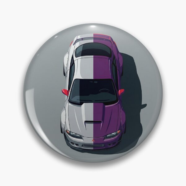 Item preview, Classic Mitsubishi Eclipse 2G GSX Widebody Top View Vector Illustration designed and sold by Motorline44.
