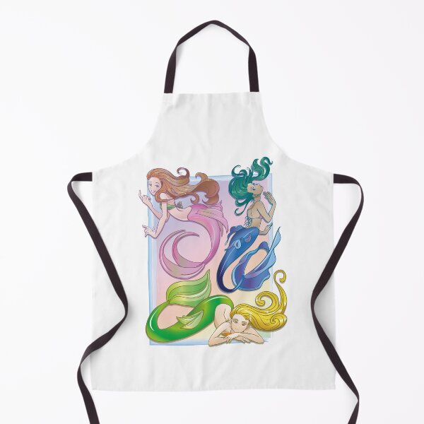 Item preview, three colors mermaids illustration designed and sold by Konopikyu.
