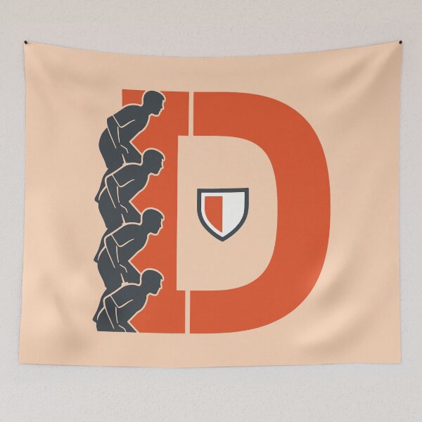 Item preview, Defender Football Monogram D Defensive Wall Style designed and sold by xmoudx.