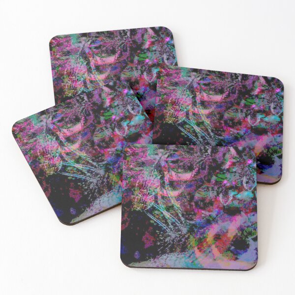 Item preview, A Garden in Mourning – Dark Neon Botanical Explosion designed and sold by BatNature.