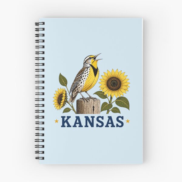 Item preview, Kansas Meadowlark Sunflower Emblem designed and sold by The-Drip-Studio.