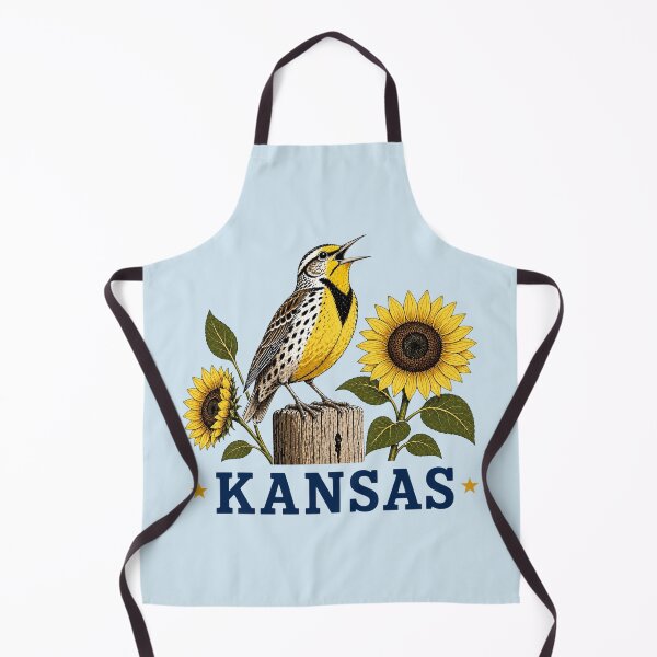 Item preview, Kansas Meadowlark Sunflower Emblem designed and sold by The-Drip-Studio.