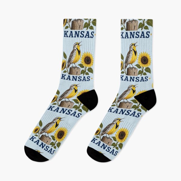 Item preview, Kansas Meadowlark Sunflower Emblem designed and sold by The-Drip-Studio.