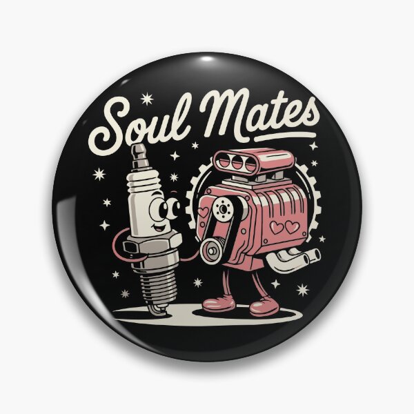 Item preview, Racing - Soul Mates - Spark Plug and Engine - Racing T-Shirt designed and sold by RaceDayRags.