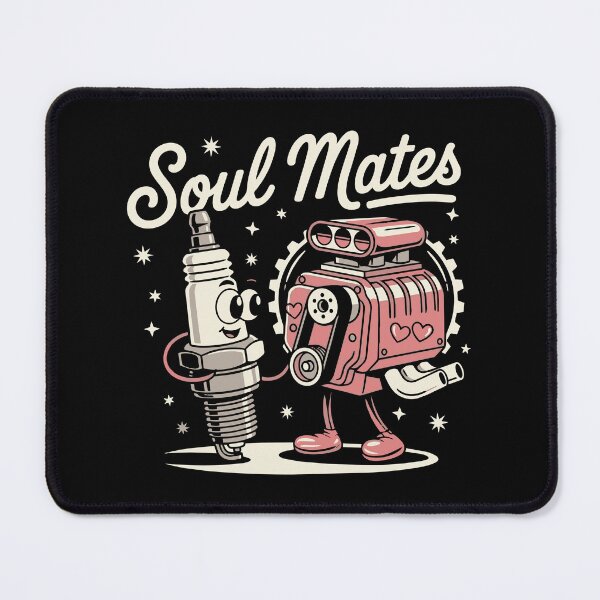 Item preview, Racing - Soul Mates - Spark Plug and Engine - Racing T-Shirt designed and sold by RaceDayRags.