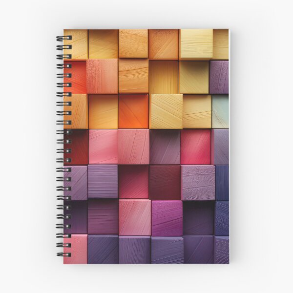 Item preview, Contemporary Colorful Wooden Squares Vibrant Pattern Designs designed and sold by DEC02.