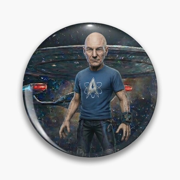 Item preview, Picard Enterprise-D - Star Trek Stylized Art designed and sold by VaniTrek.
