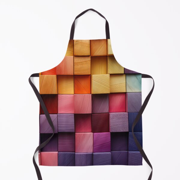 Item preview, Contemporary Colorful Wooden Squares Vibrant Pattern Designs designed and sold by DEC02.