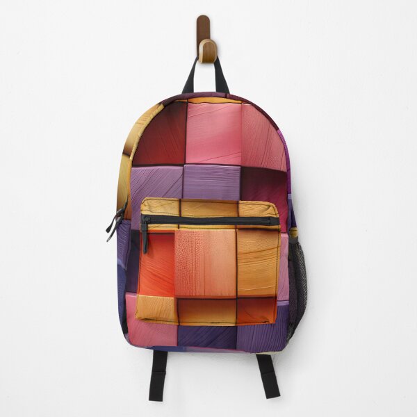 Item preview, Contemporary Colorful Wooden Squares Vibrant Pattern Designs designed and sold by DEC02.