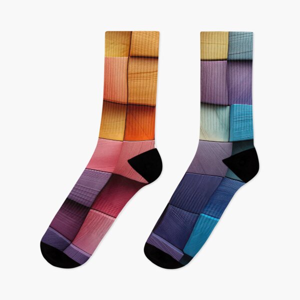 Item preview, Contemporary Colorful Wooden Squares Vibrant Pattern Designs designed and sold by DEC02.
