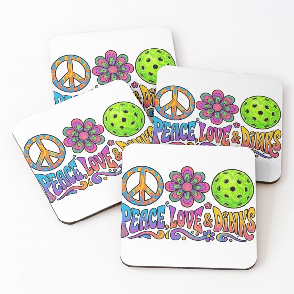Item preview,  Peace Love And Dinks Pickleball Hippie Aesthetic designed and sold by Retro Mood Co.