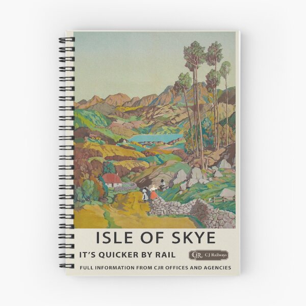 Item preview, Vintage Isle of Skye Railway Travel Poster designed and sold by CJChronicles.