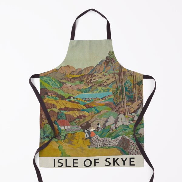 Item preview, Vintage Isle of Skye Railway Travel Poster designed and sold by CJChronicles.