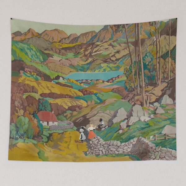 Item preview, Vintage Isle of Skye Railway Travel Poster designed and sold by CJChronicles.