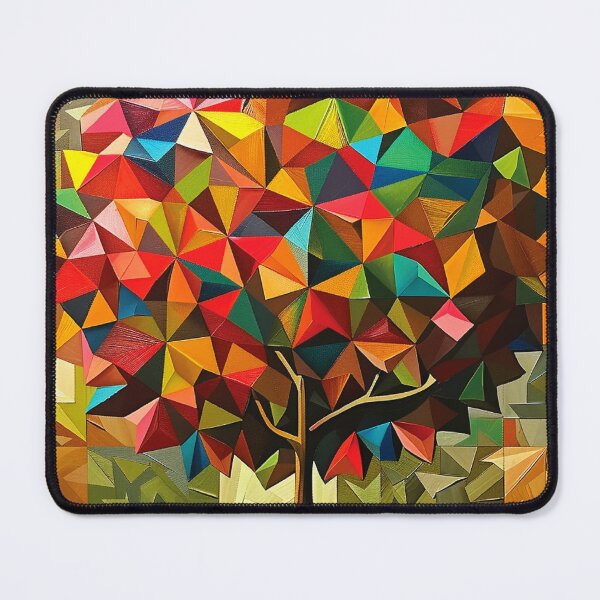 Item preview, Colorfully Vibrant Geometric Tree 3-D-Inspired Abstract Art designed and sold by DEC02.